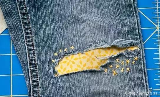 破洞衣服照样补出时尚来，衣物破损修补方法