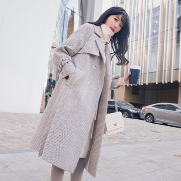 慵懒气质风毛呢外套,呢子外套淑女