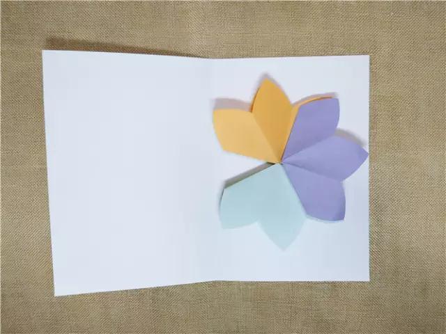 幼儿园立体花贺卡手工,幼儿园手工制作贺卡立体花朵