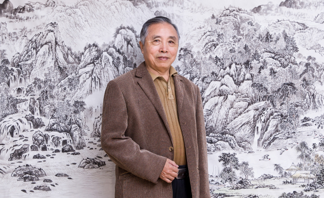 大幅作品画展,四尺整张竖幅参展作品