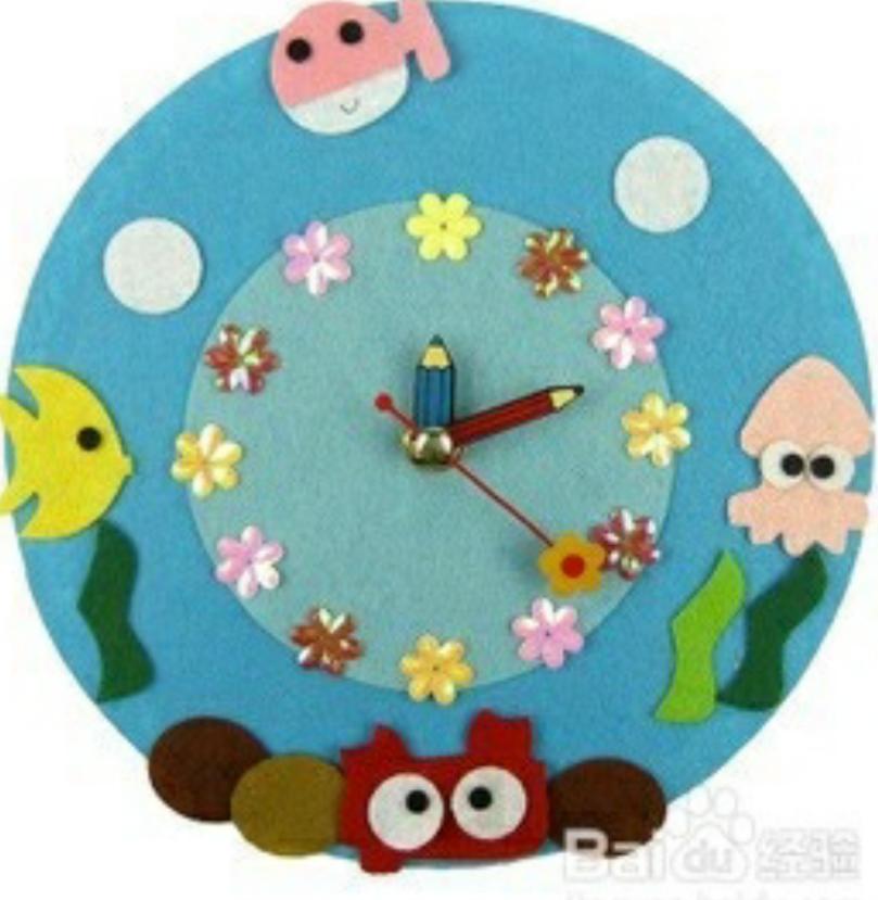 6-12岁手工创意钟表简单,全校一等奖的手工钟表教程