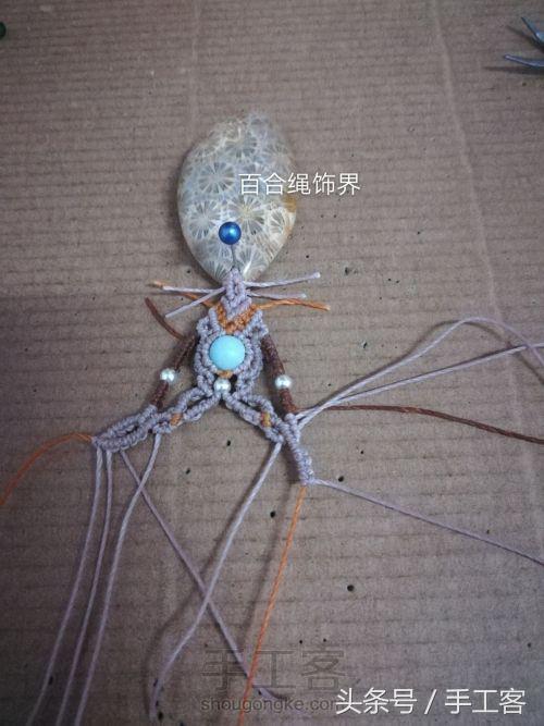 福盘吊坠项链怎么编绳好看,平安扣吊坠红绳项链编绳教程