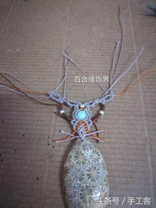 福盘吊坠项链怎么编绳好看,平安扣吊坠红绳项链编绳教程