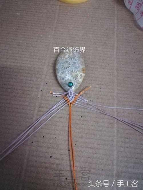 福盘吊坠项链怎么编绳好看,平安扣吊坠红绳项链编绳教程