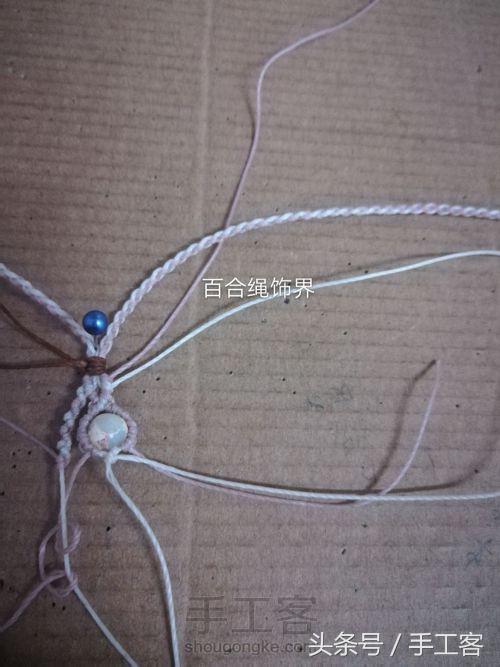 福盘吊坠项链怎么编绳好看,平安扣吊坠红绳项链编绳教程