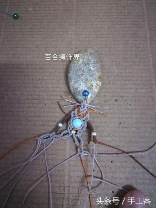 福盘吊坠项链怎么编绳好看,平安扣吊坠红绳项链编绳教程