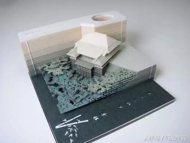 岛国新一创意文具！便条纸里藏着一个清水寺？