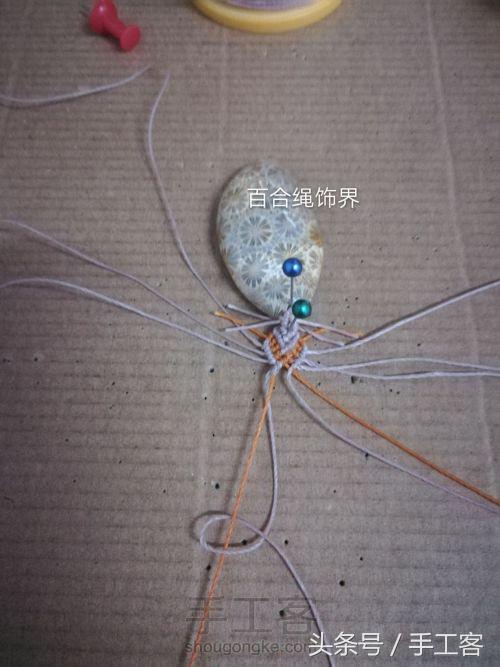 福盘吊坠项链怎么编绳好看,平安扣吊坠红绳项链编绳教程