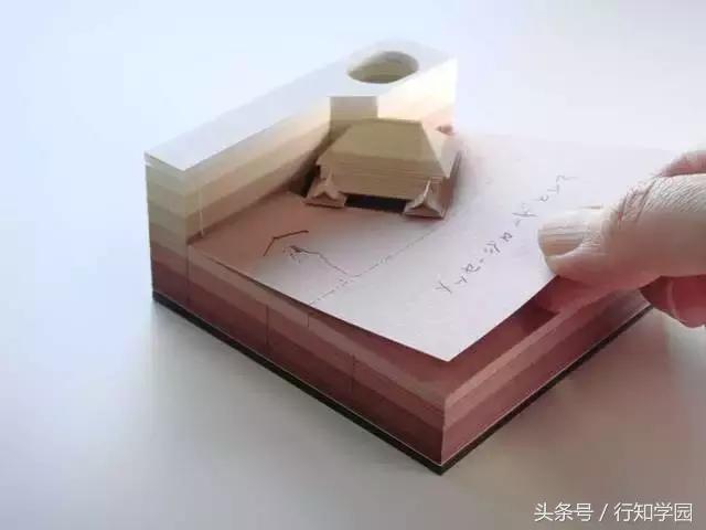岛国新一创意文具！便条纸里藏着一个清水寺？