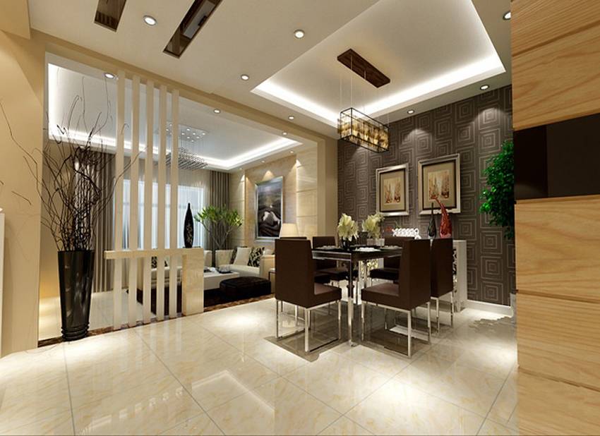 餐厅30公分屏风隔断现代简约,2021厨房餐厅隔断柜效果图大全