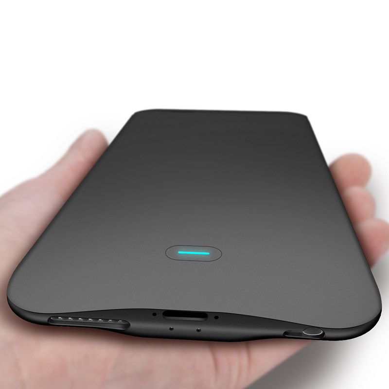 隔着手机壳也能用的无线充电宝,加手机壳也能用的背夹充电宝