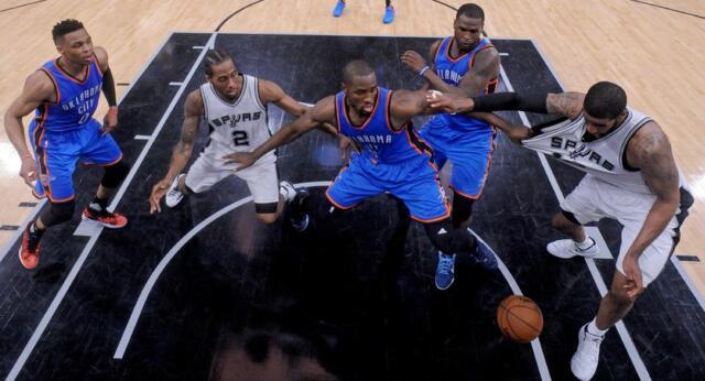 15-16赛季马刺对雷霆,马刺惊天大逆转