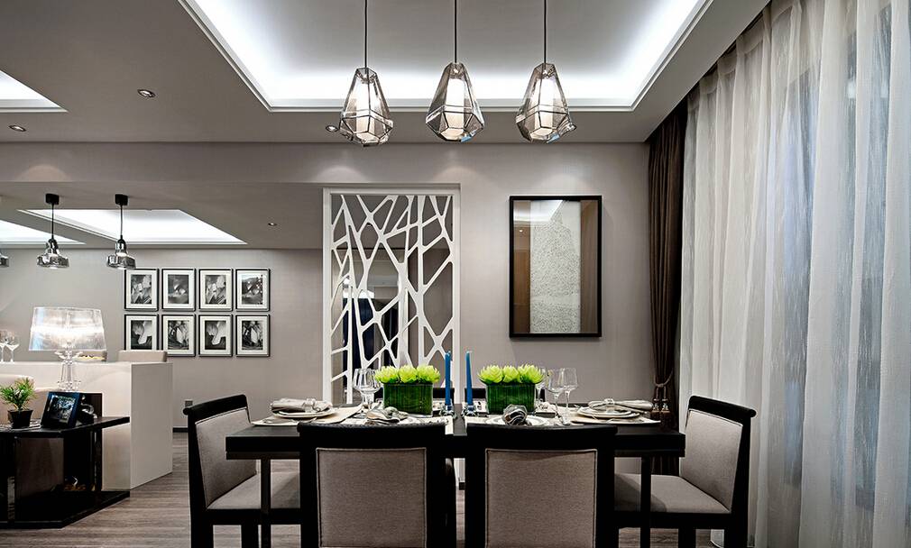 餐厅30公分屏风隔断现代简约,2021厨房餐厅隔断柜效果图大全