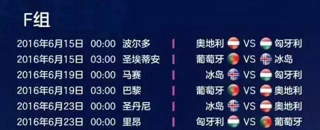 [拿好不谢]欧洲杯具体赛程时间出炉看完车展该看球了