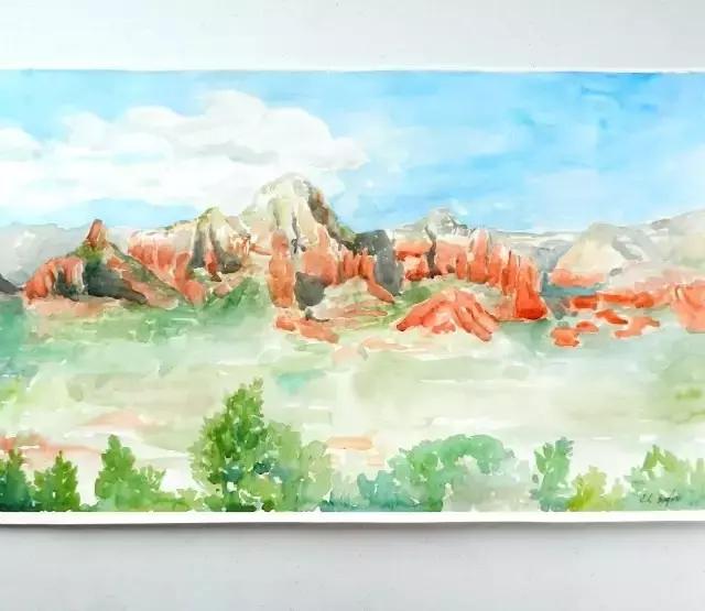 水彩密密麻麻的小花怎么留白,水彩留白法教程