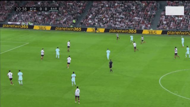 巴萨足球脚内侧传球精彩视频,巴萨犀利反击