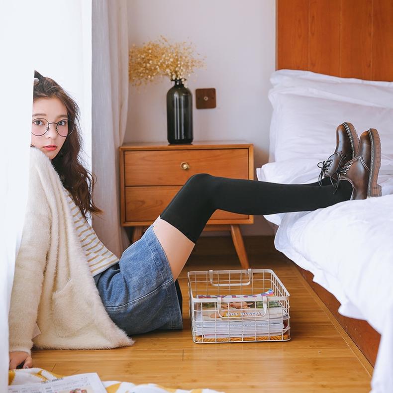 冬季保暖又时髦潮范长筒袜不可少,保暖潮百搭长袜