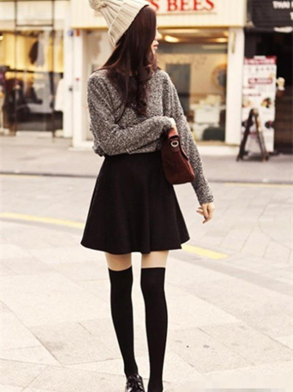 寒冷预警信号,防寒保暖的中长筒袜