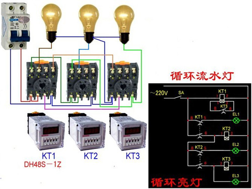 照明线路20种接法,电工接线电路图大全家装