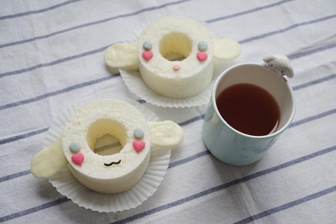 她用蛋糕，做了一个迪士尼亲友团