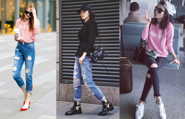 高圆圆和杨幂同穿绿色的裙子,杨幂高圆圆穿毛衣