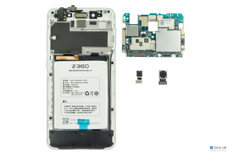 拆解360,360f4手机
