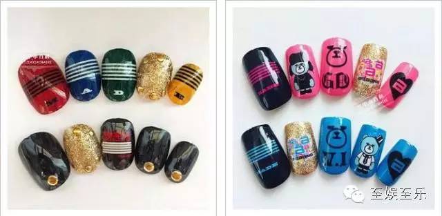 男团同款美甲,韩国男团同款美甲图片