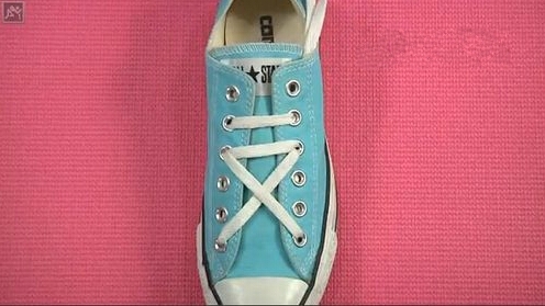 双鞋带鞋子怎么系鞋带才好看,帆布鞋系鞋带不露鞋带头