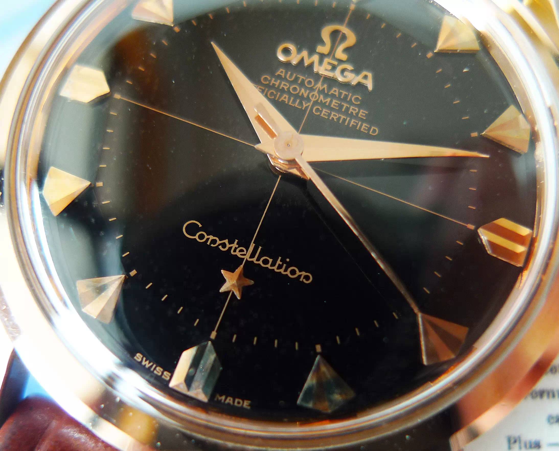 欧米茄星座双鹰2003款黑面,欧米茄古董表鉴别