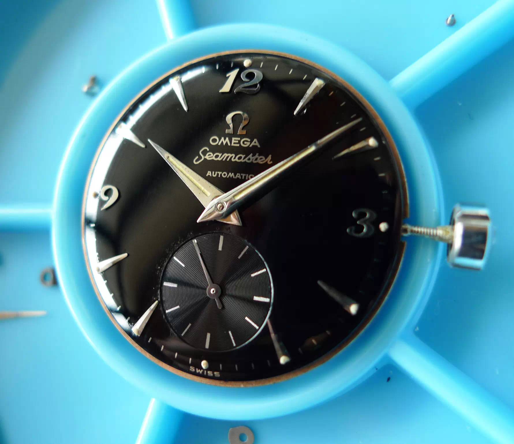 欧米茄星座双鹰2003款黑面,欧米茄古董表鉴别