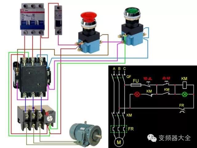 电动机控制器接线,电动机接线线路图视频
