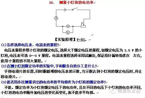 （全精!）中考物理冲刺——实验题“关注事项”总结归纳！