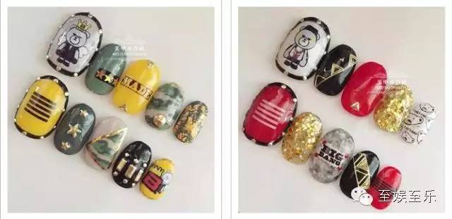 男团同款美甲,韩国男团同款美甲图片