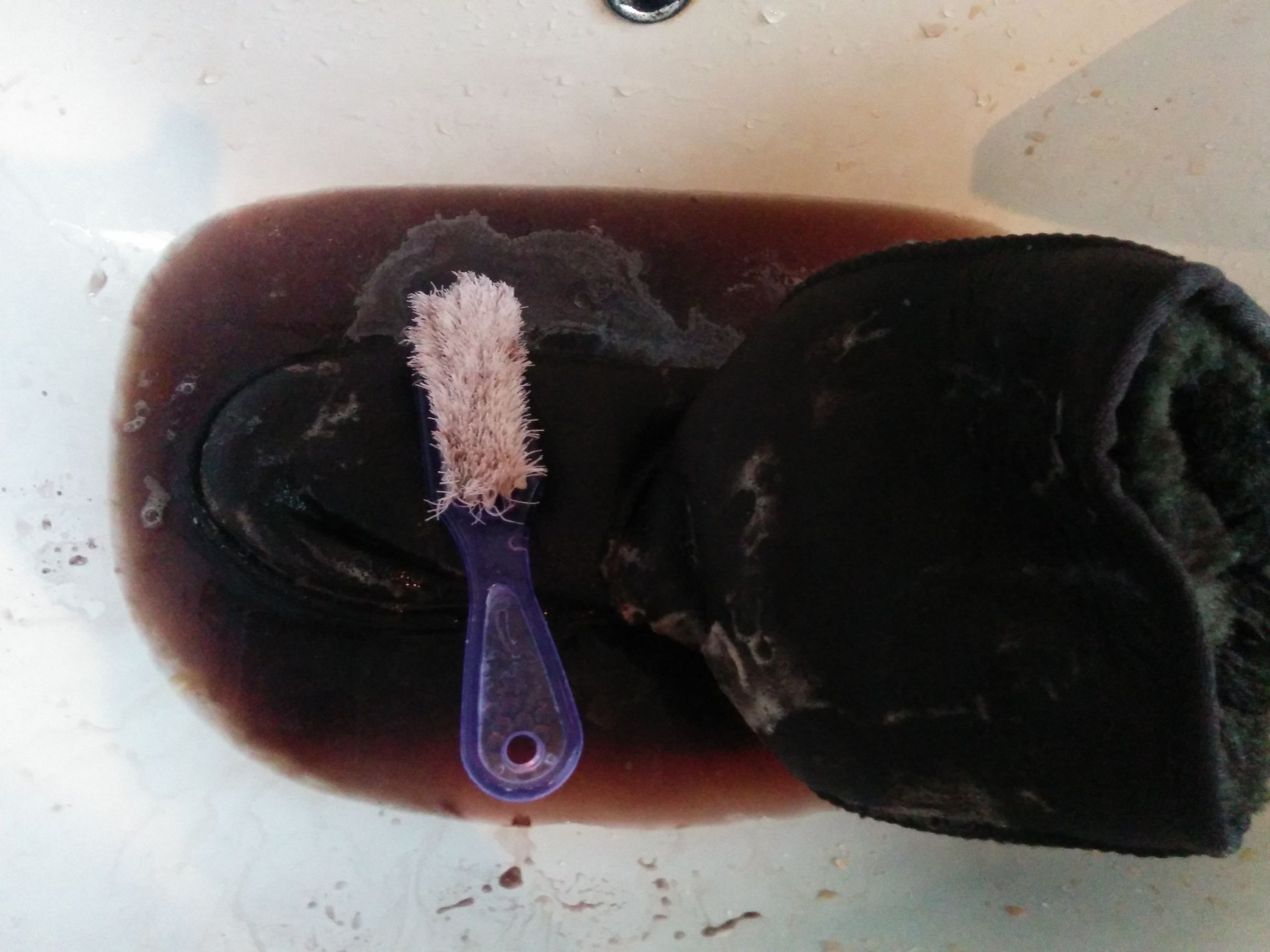 南阳某网友徒手洗了一双鞋，却被洗出来的东西吓尿了