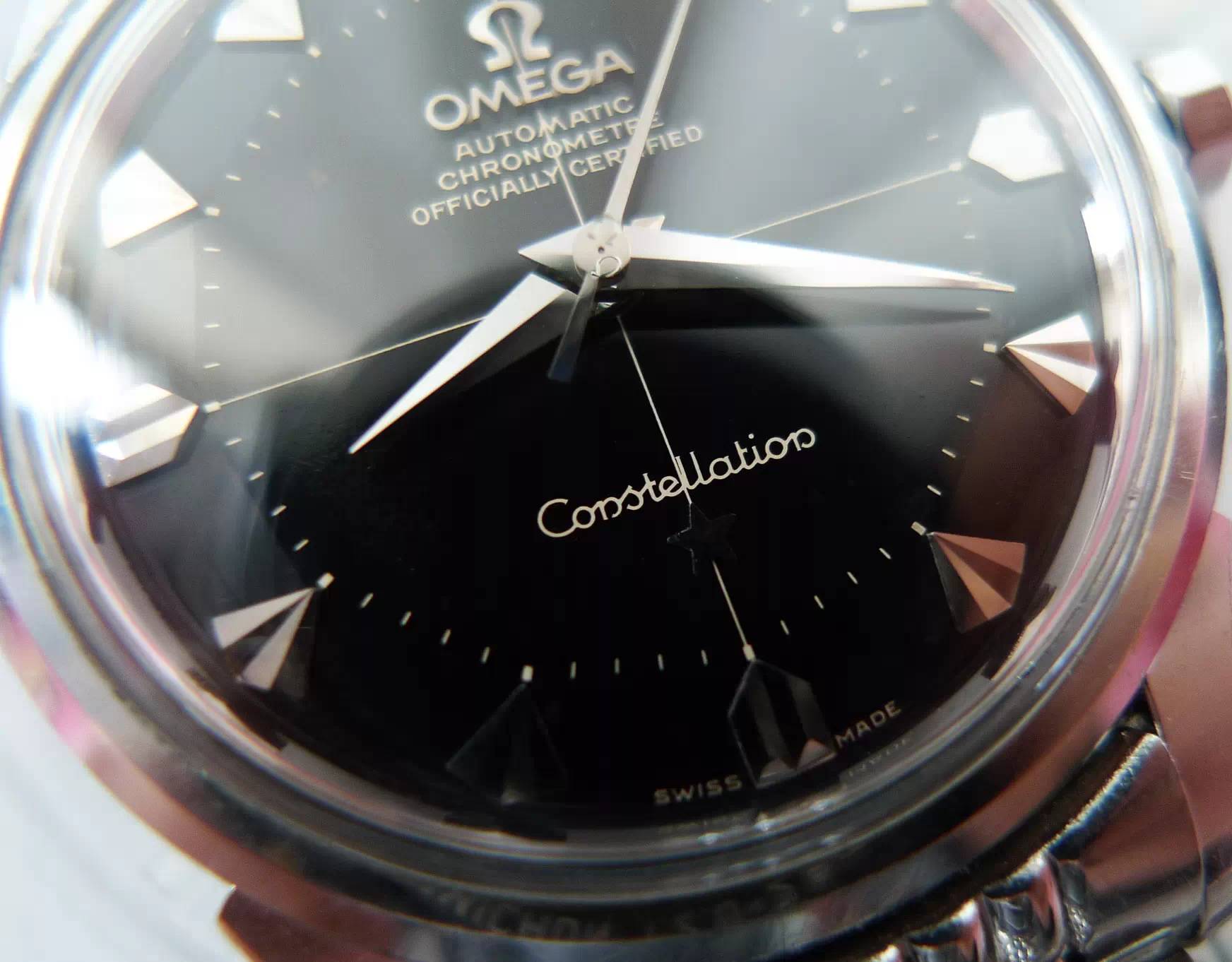 欧米茄星座双鹰2003款黑面,欧米茄古董表鉴别