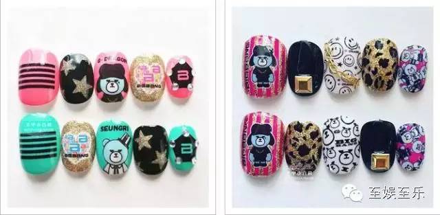 男团同款美甲,韩国男团同款美甲图片