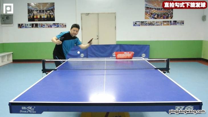 乒乓球直拍接侧旋发球技巧视频,勾发球直拍怎么接