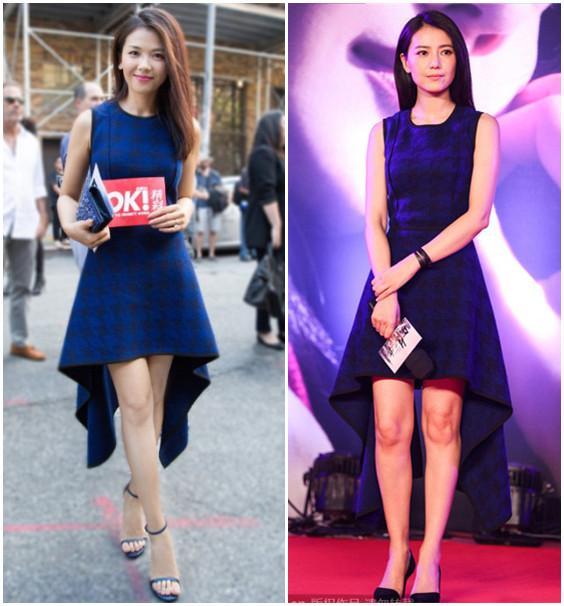 35岁范冰冰与37岁高圆圆撞衫,与高圆圆对比的视频