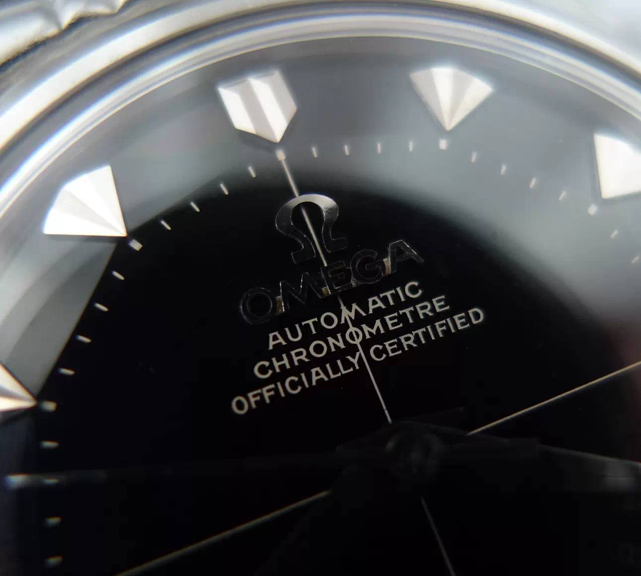 欧米茄星座双鹰2003款黑面,欧米茄古董表鉴别