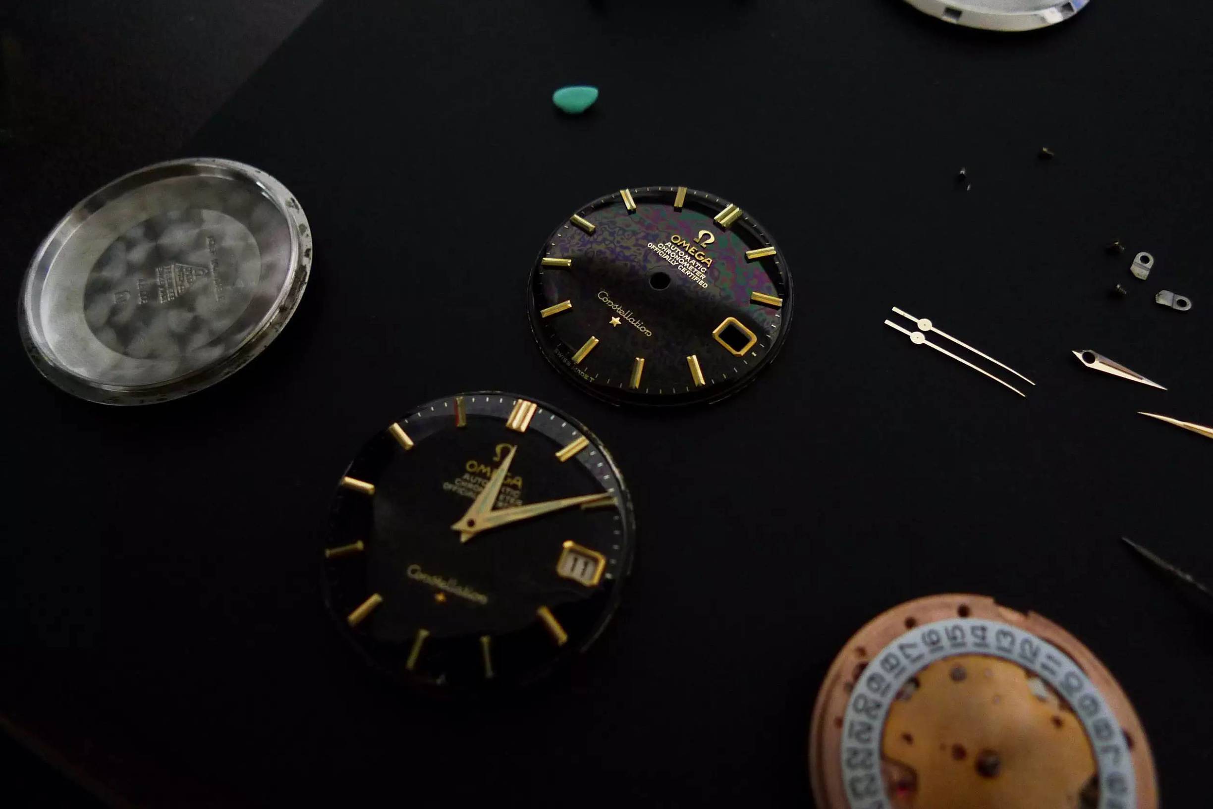 欧米茄星座双鹰2003款黑面,欧米茄古董表鉴别