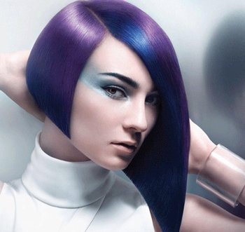 不对称沙宣短发发型教程,后推不对称沙宣短发