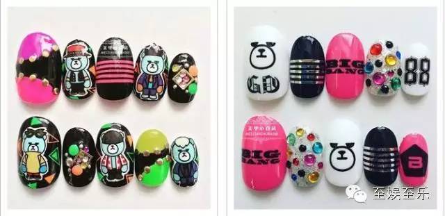 男团同款美甲,韩国男团同款美甲图片