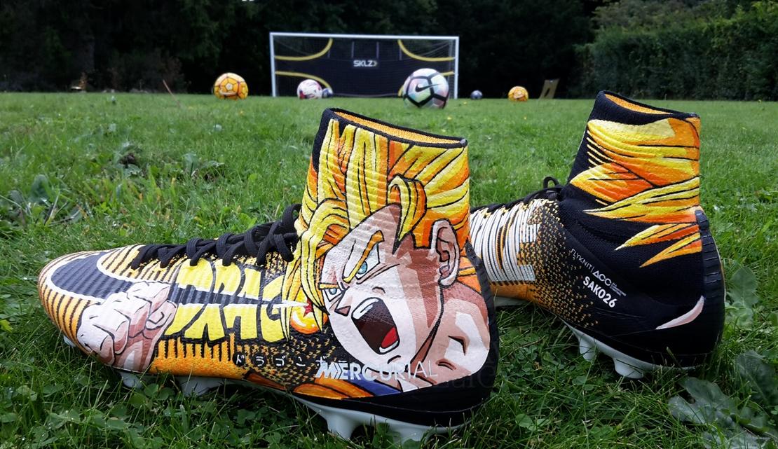 有创意的足球绘画,涂鸦球鞋足球
