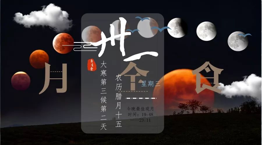 今日养生提醒：十年一见月全食观赏时间，一味中药「洛神花」