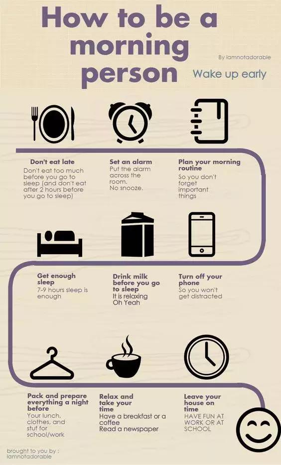 简单9招教你做一个morningperson