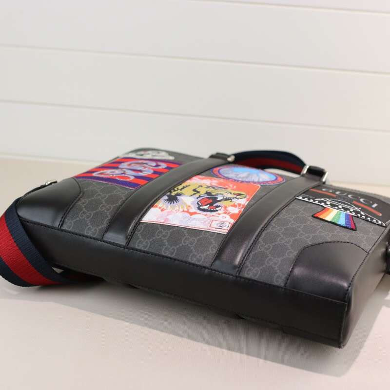 gucci公文包帆布的好还是皮的好,gucci古驰男士印花手提包