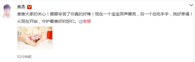 谢娜跟张杰是有双胞胎基因吗,谢娜张杰第一胎是双胞胎吗