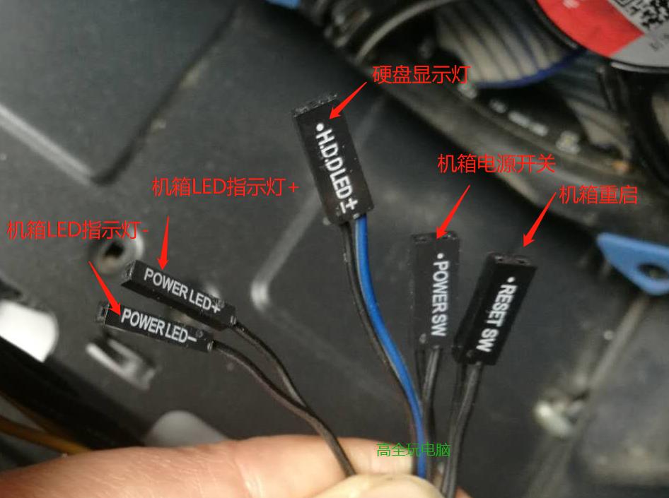 机箱连接显卡的线怎么接,机箱led灯怎么连接主板