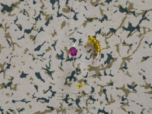 伞的串珠方法,小雨伞串珠