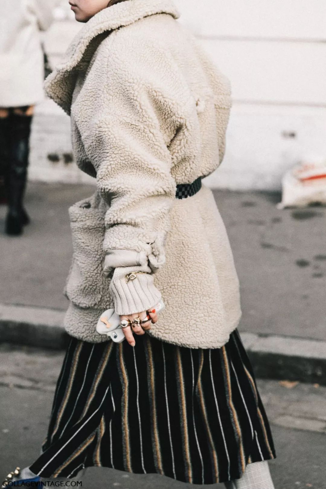 全羊羔毛半裙,羊羔服高级感